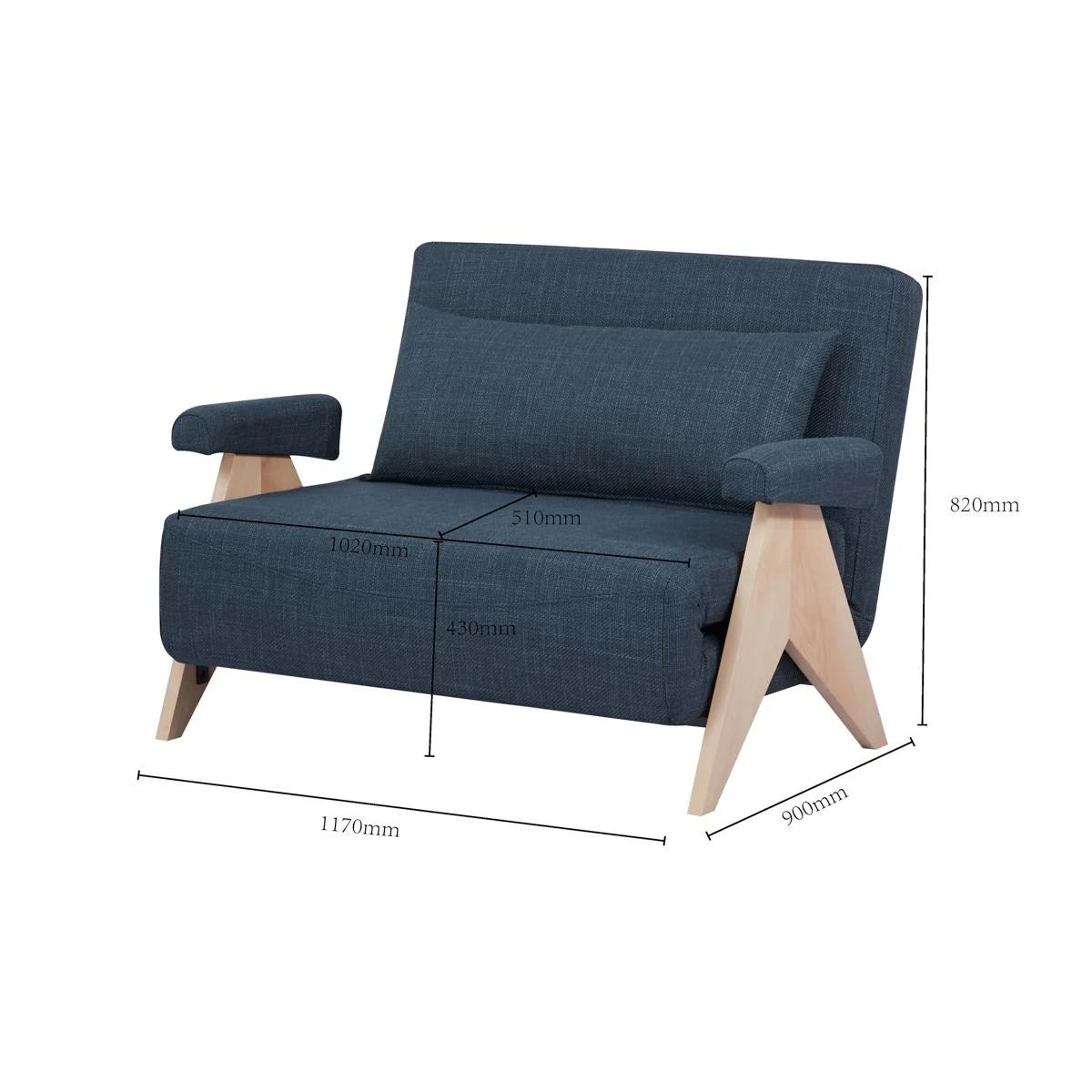 Krēsls Sola 83/91/84 cm pelēks - N1 Home