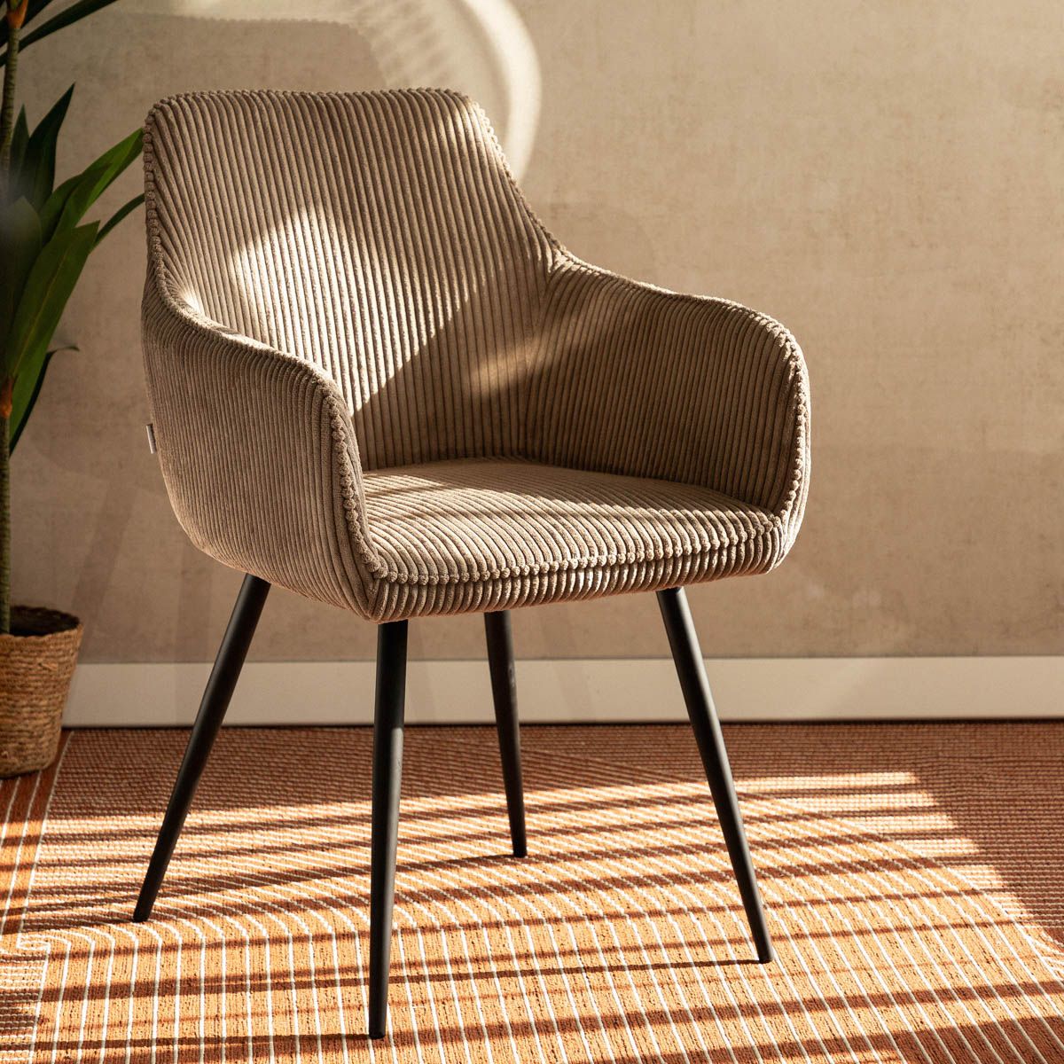 Krēsls Satis Fors 57/59/84 cm bēšs