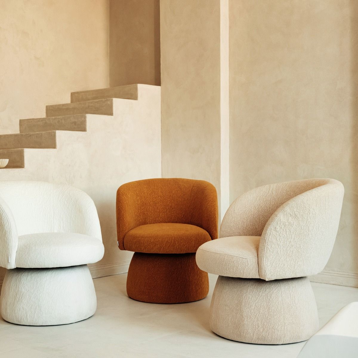 Krēsls Coknad 70/75/80 cm bēšs