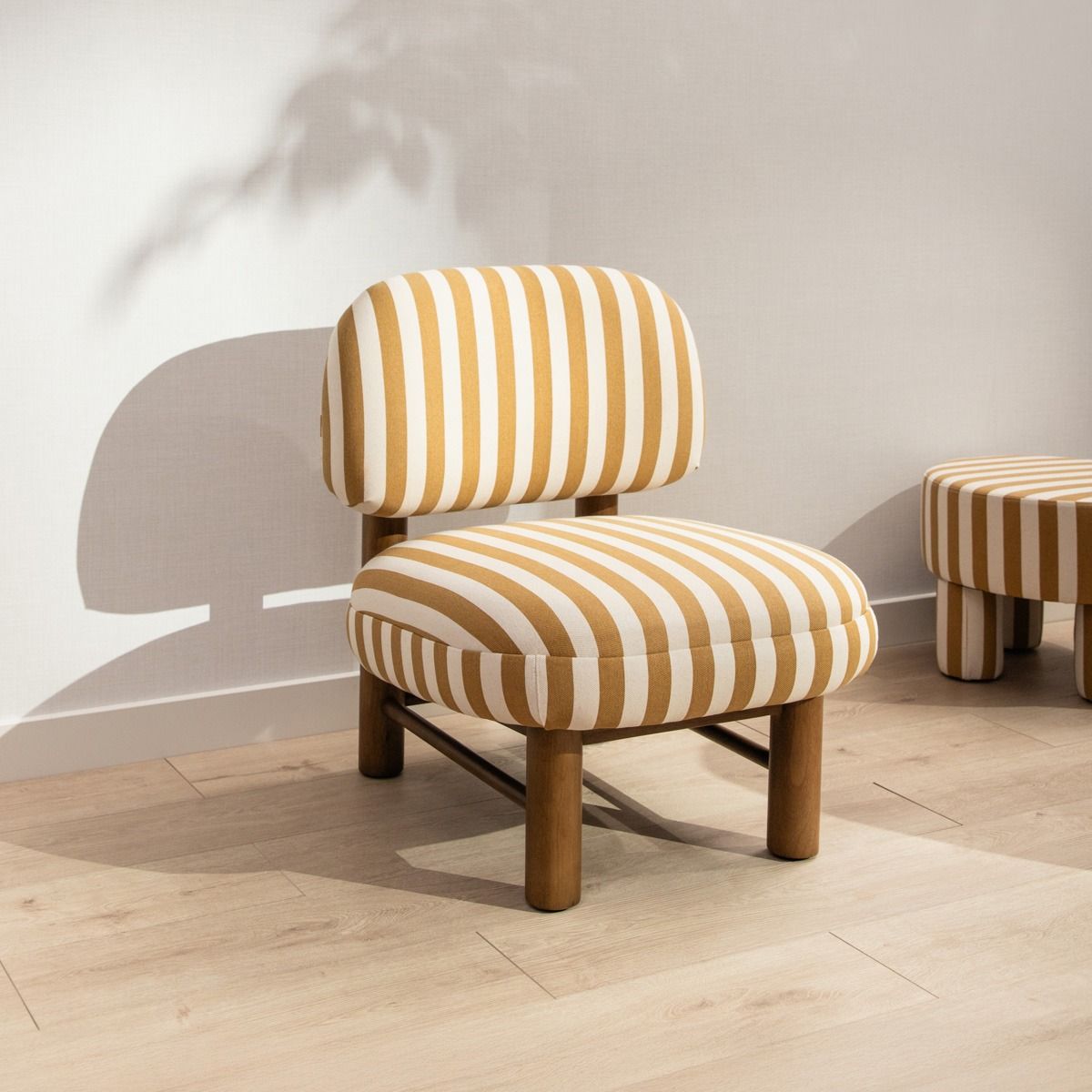 Krēsls Lumo 64/69/77 cm bēšs/balts