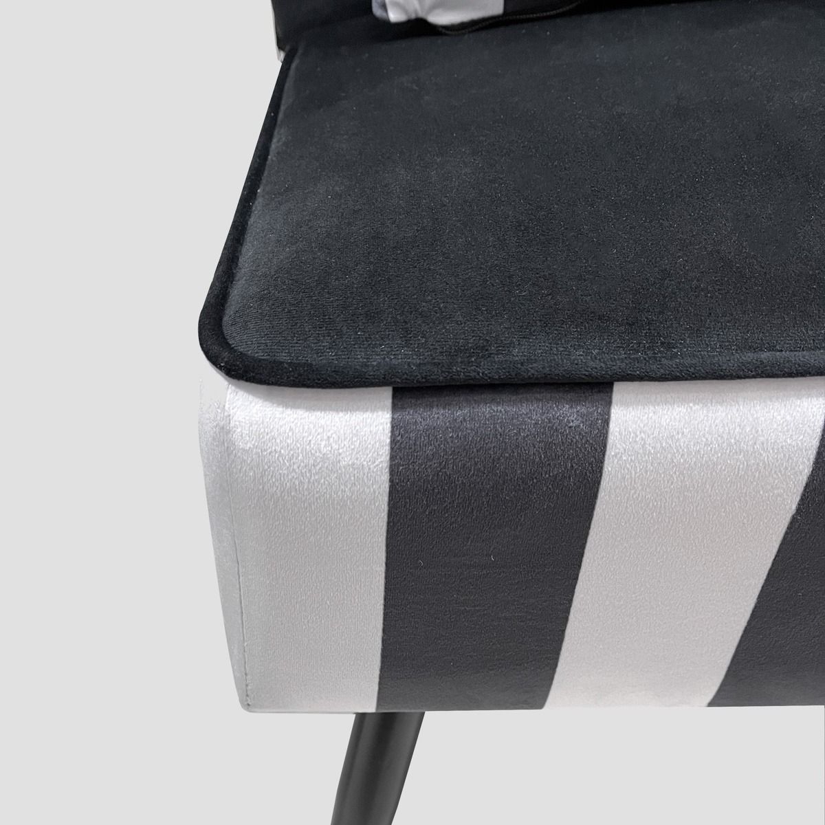 Krēsls Evoya 71/75/86 cm melns/balts