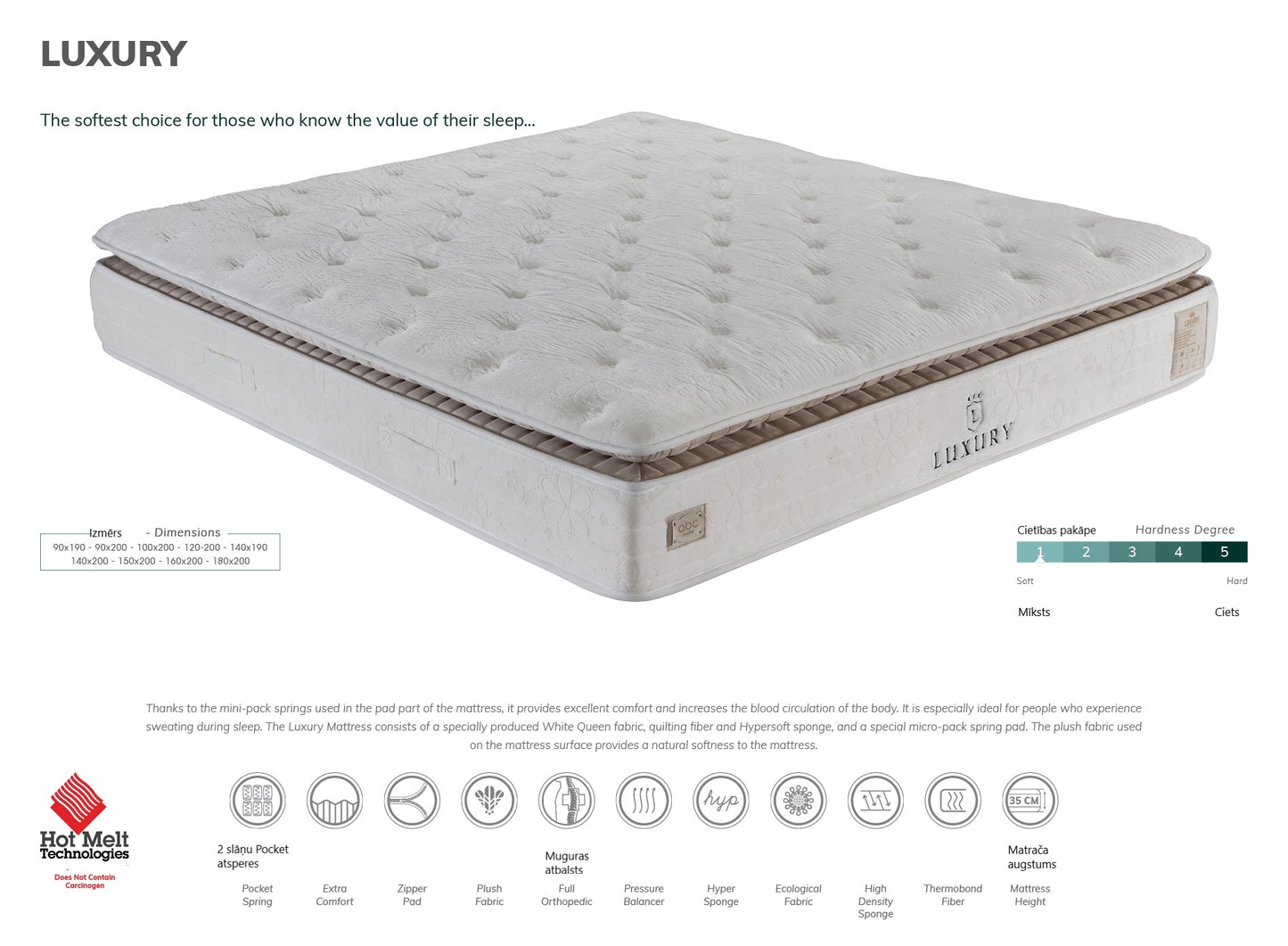 Gultas un matrača komplekts LX 90/200, 120/200, 140/200, 160/200, 180/200, 200/200 - N1 Home