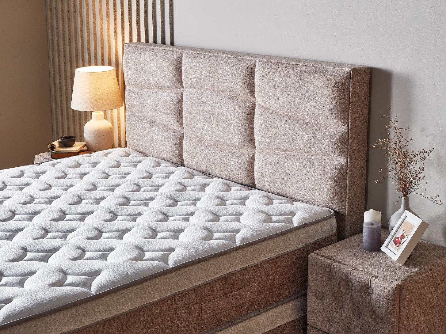 Gulta Bambu 160;180/200 cm bēšs - N1 Home