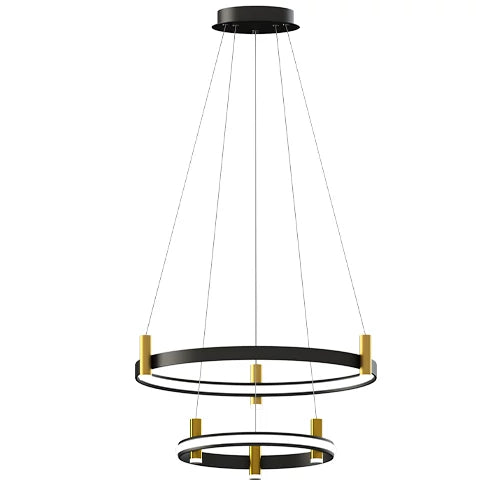 Piekaramā lampa Inti 60-40/150 cm melns/zelts - N1 Home
