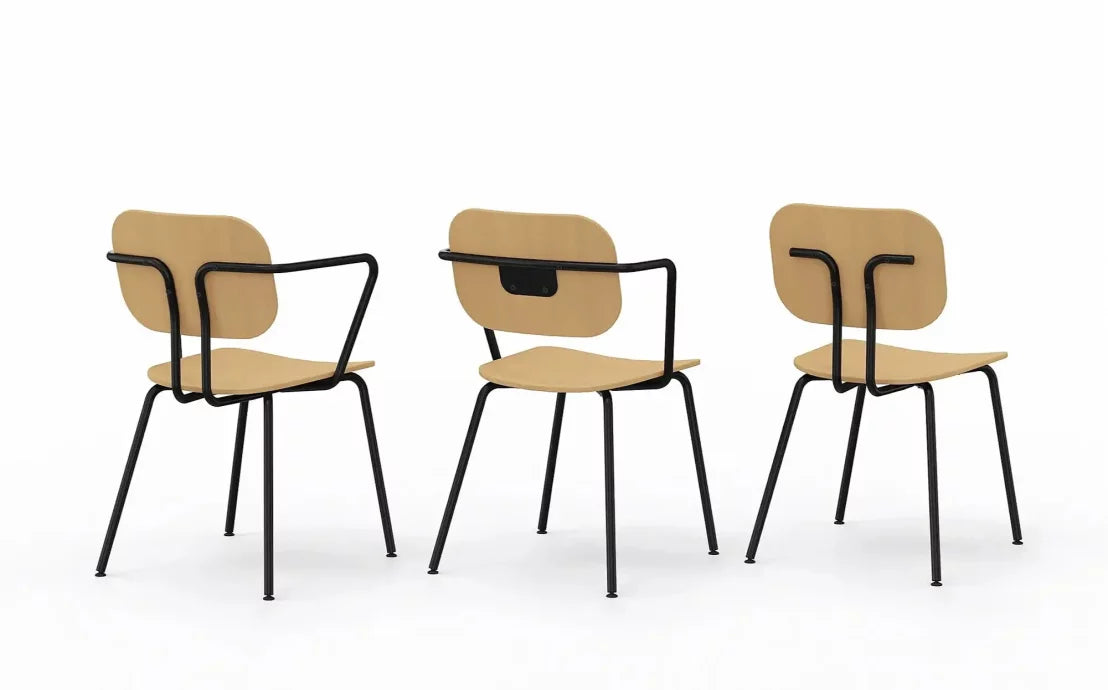 Krēsls Febias ar roku balsts S 53/53/82 cm saplāksnis - N1 Home