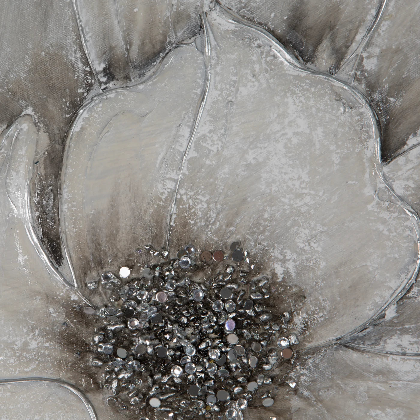 Glezna Flower 50/50 cm pelēks/sudraba - N1 Home