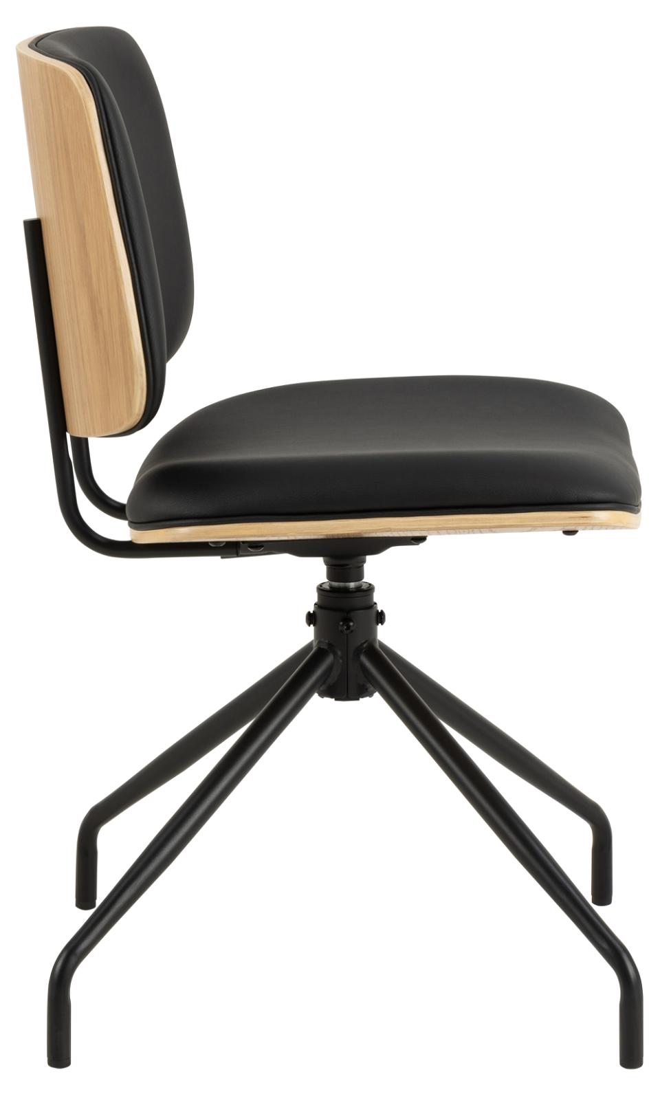 Krēsls Ow 48/53/81 cm melns - N1 Home