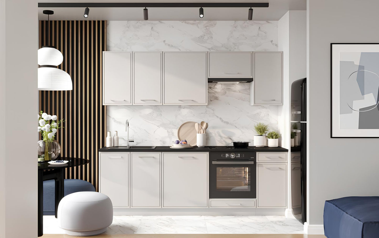 Trauku mazgājamās mašīnas priekšējais pārklāts panelis Brio 44(59)/71 cm bēšs - N1 Home