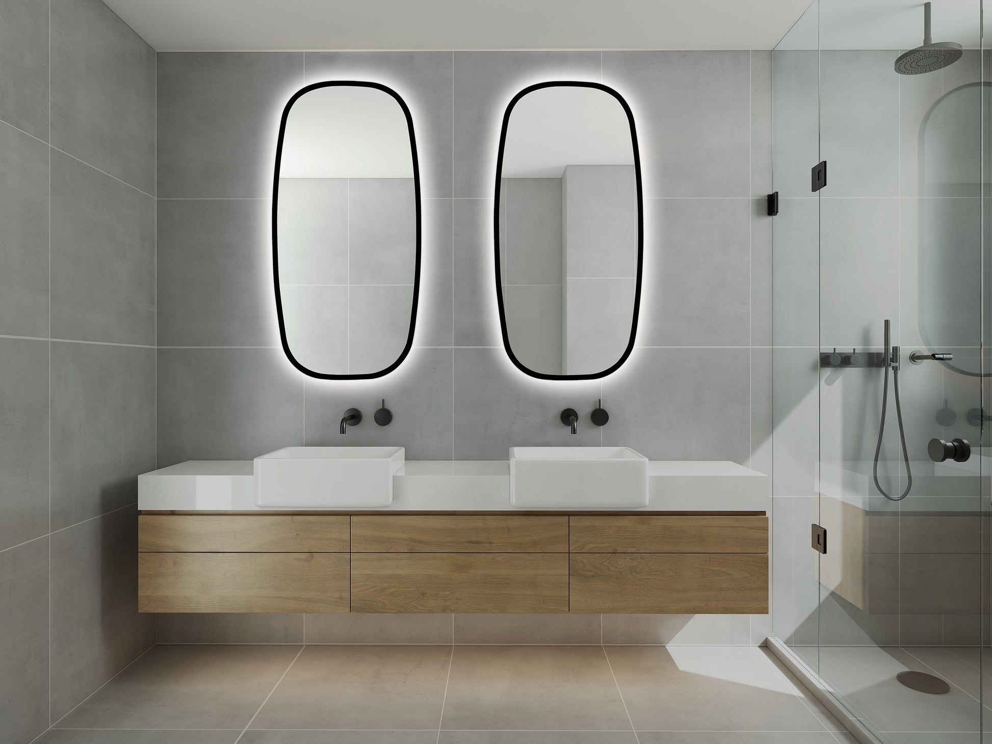 Moderns spoguļis BLA 45 cm x 90 cm x 2,5 cm - N1 Home