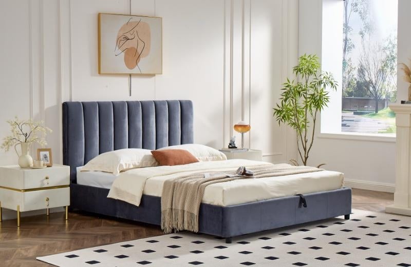 Gulta Milos 140*200,160*200,180*200 cm pelēks - N1 Home