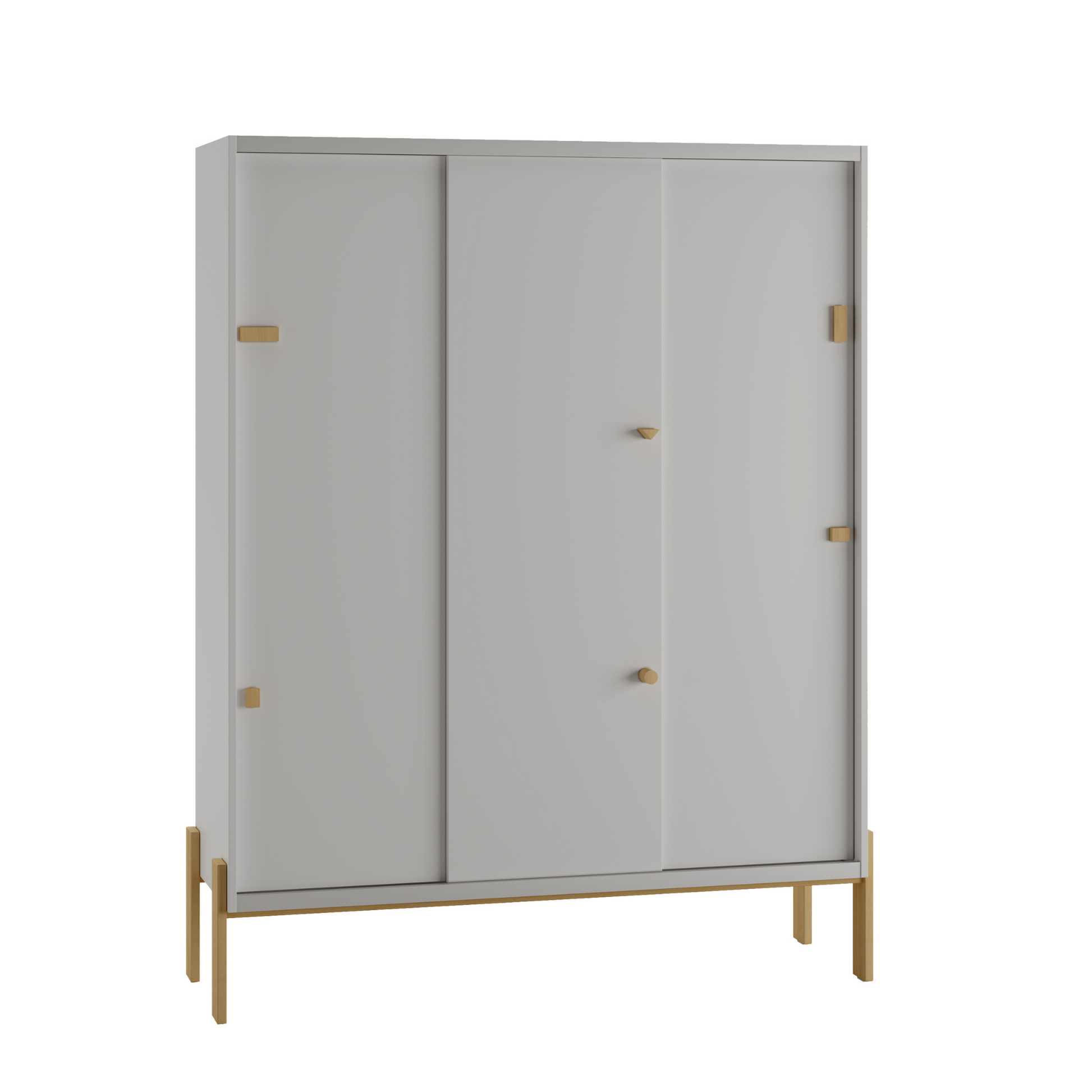 3 durvju skapis ar bīdāmām durvīm ARTY 51/154/182 cm melamīns - N1 Home