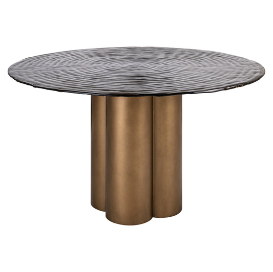 Galds Glastonburry Richmond Interiors 76/135/135 cm gold antique