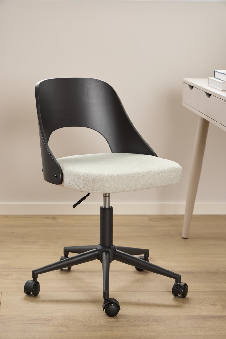 Krēsls Luc 48/55/89 cm bēšs/melns - N1 Home