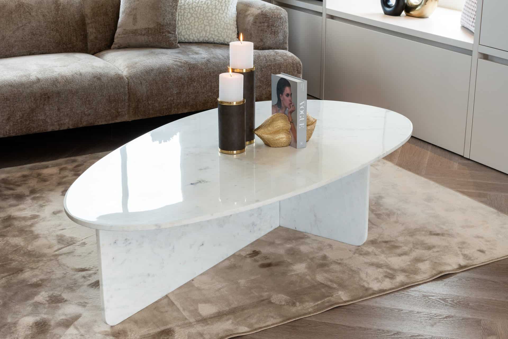 Kafijas galds Brandon Richmond Interiors 170/40/95 cm balts - N1 Home