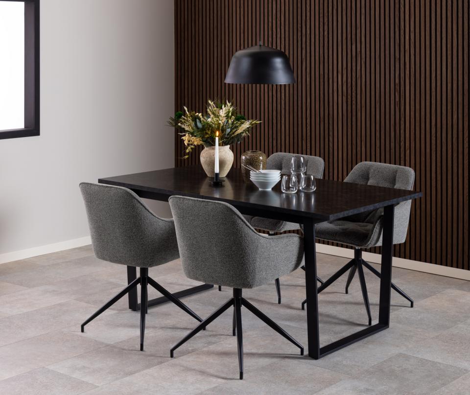 Krēsls Broo 57/54,5/82 cm antracīts - N1 Home