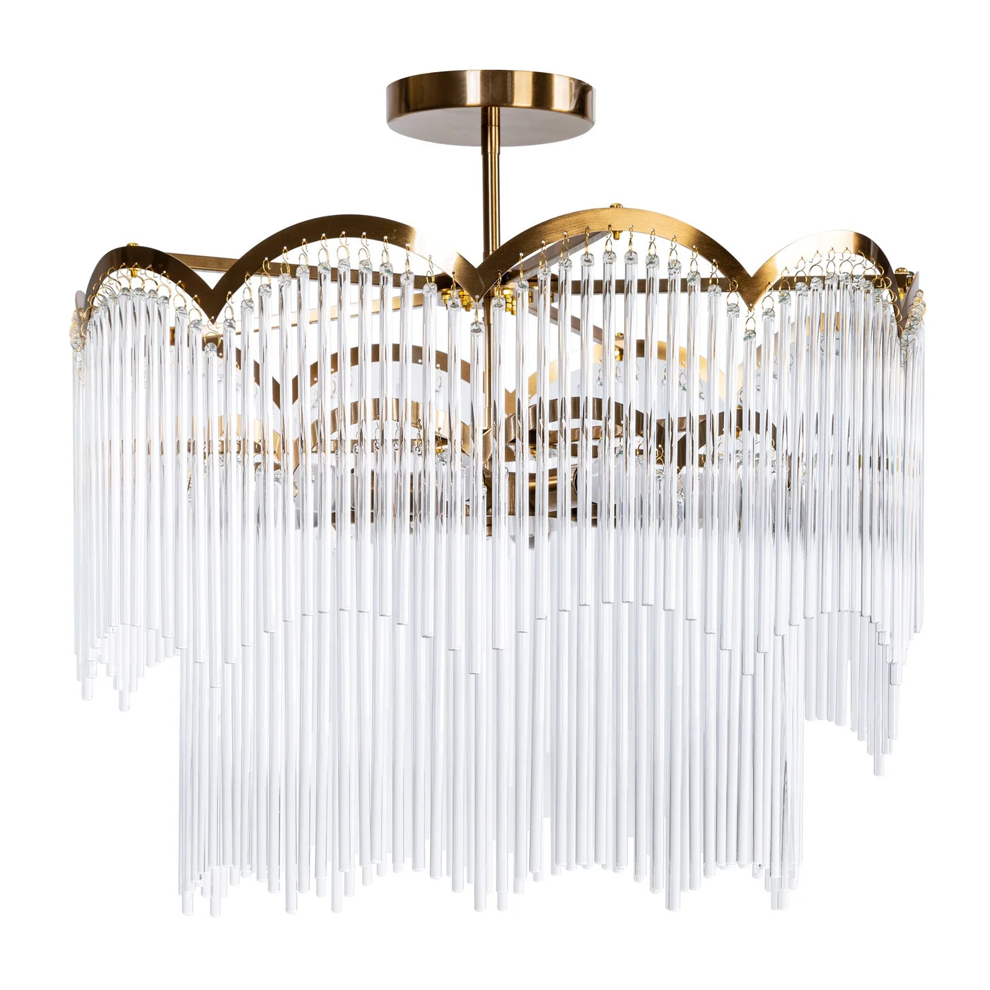 Lustra Salm 60 x 55 cm, balts/zelts - N1 Home