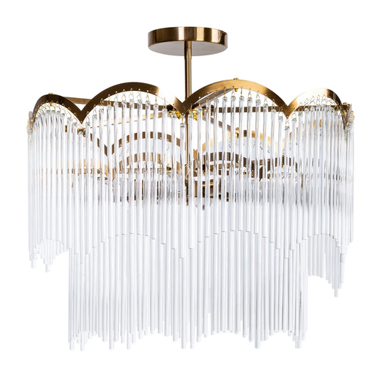 Lustra Salm 60 x 55 cm, balts/zelts - N1 Home