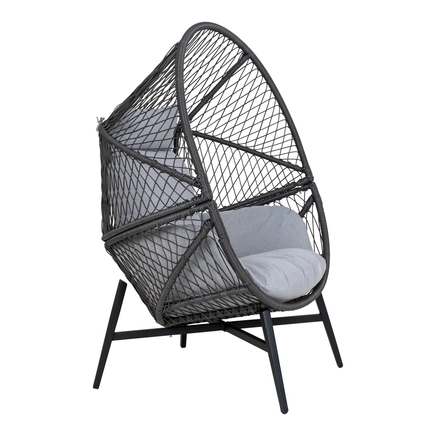 Krēsls Rosart 100/82/144 cm melns
