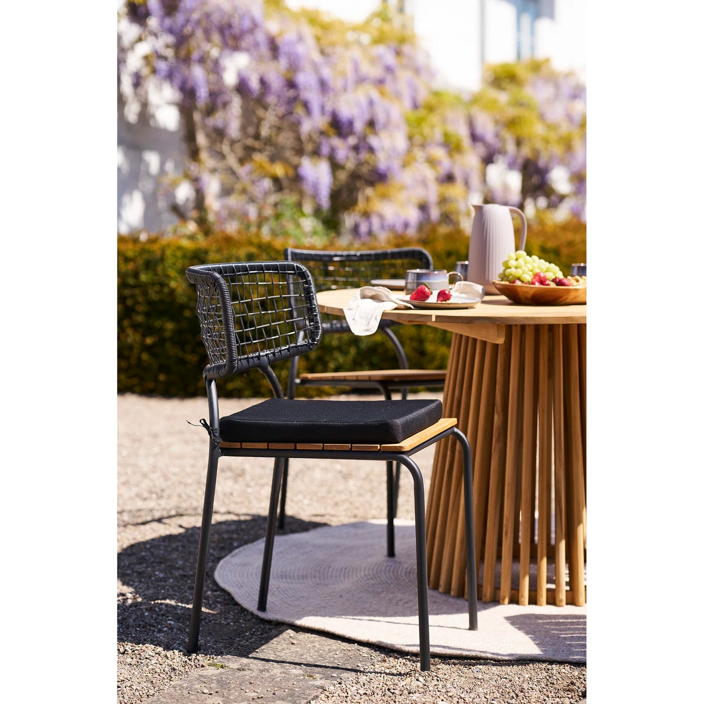 Galds Lokra 120/120/75 cm dabīgs