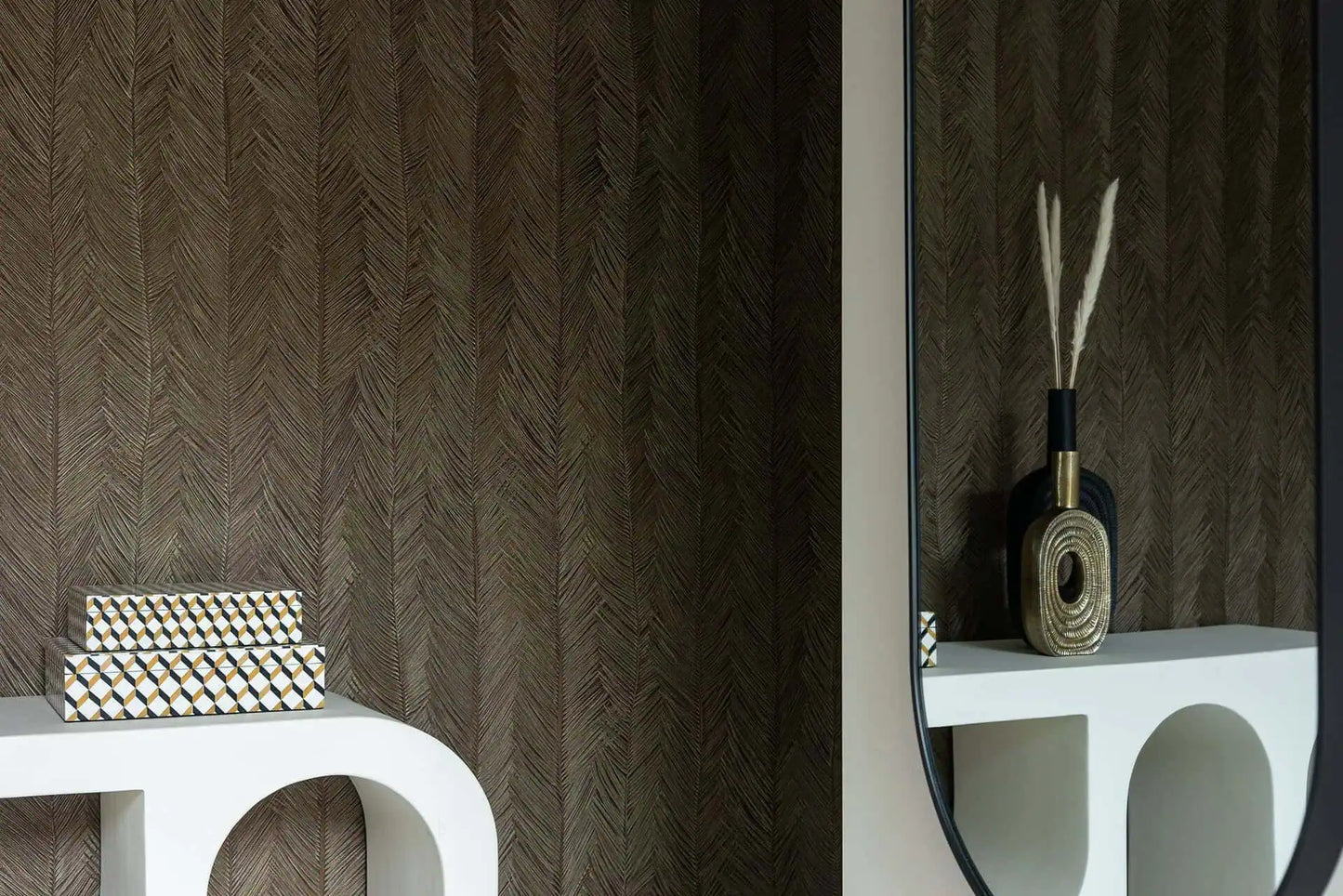 Vāze Richmond Interiors Emar small 31/14/5 cm zelts - N1 Home