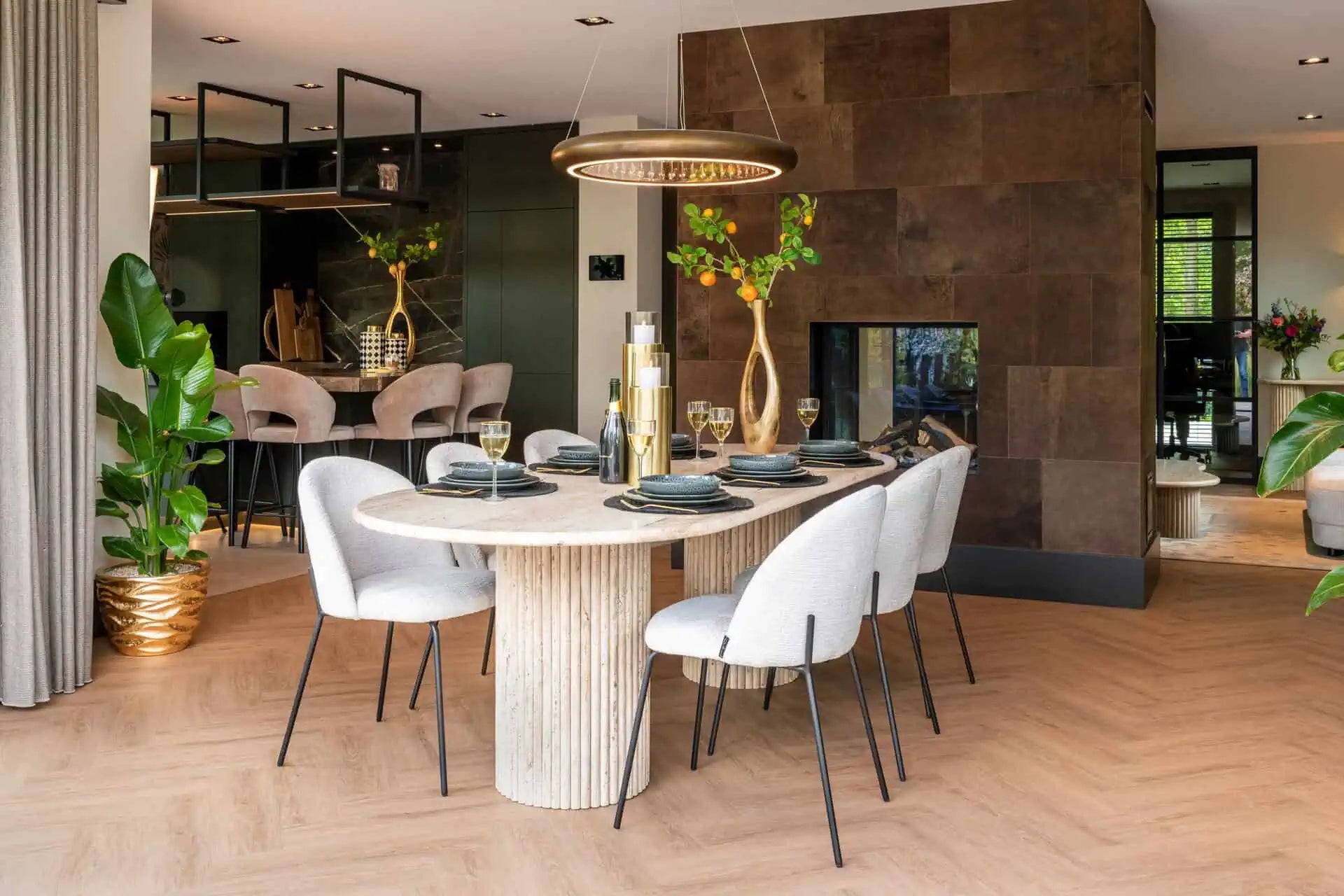 Galds La Cantera beige Richmond Interiors 75/240/100 cm bēšs - N1 Home