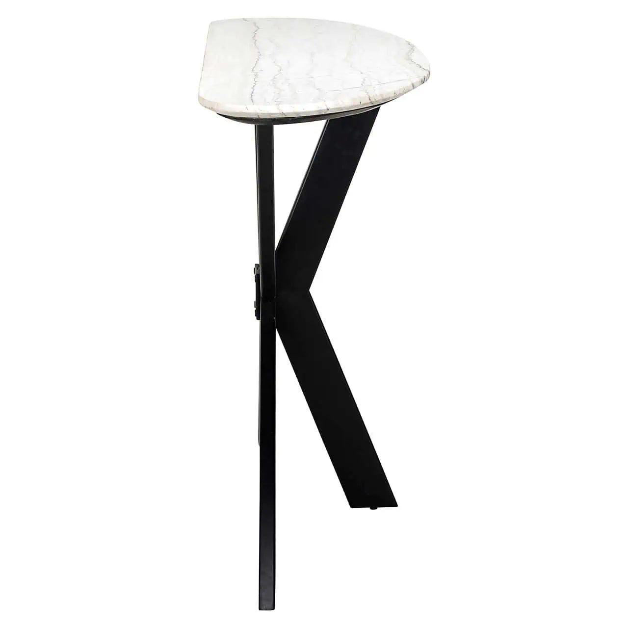 Konsole Trocadero Richmond Interiors 76/132/35 cm balts - N1 Home