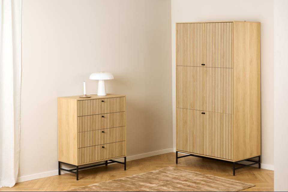 Drēbju skapis Alba 99x60x200 cm ozols - N1 Home