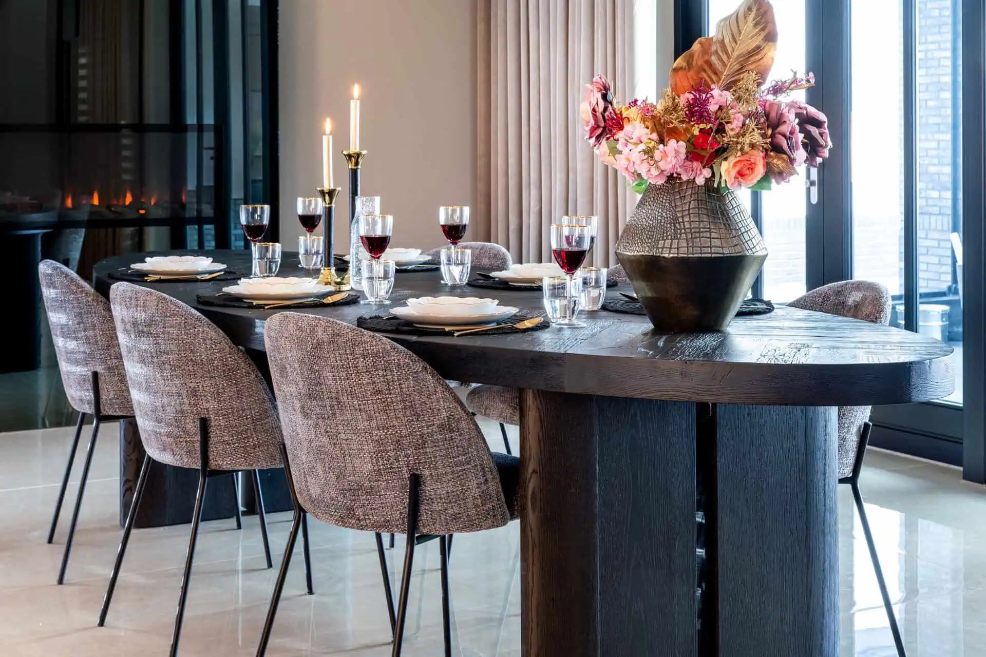 Galds Lilly dark coffee Richmond Interiors 76/330/120 cm tumši brūns - N1 Home