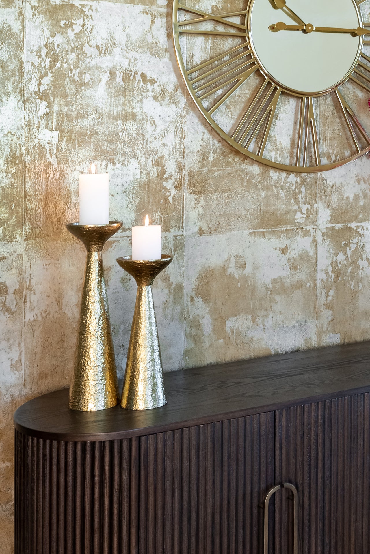 Kumode Luxor 4-durvju Richmond Interiors 85/180/50 cm brūns - N1 Home