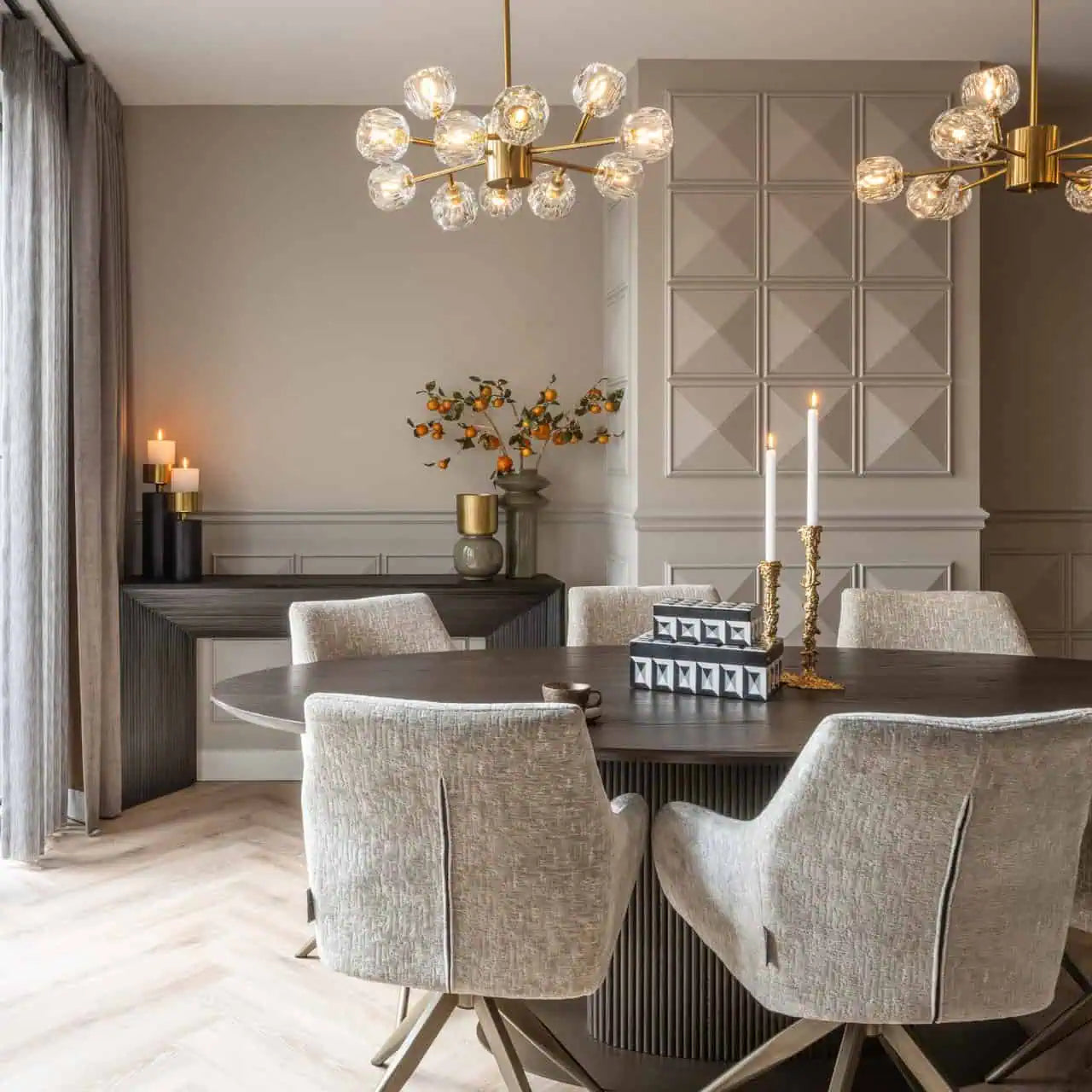 Ēdamistabas krēsls Lisonne Richmond Interiors 87/63/66 cm pearl island - N1 Home