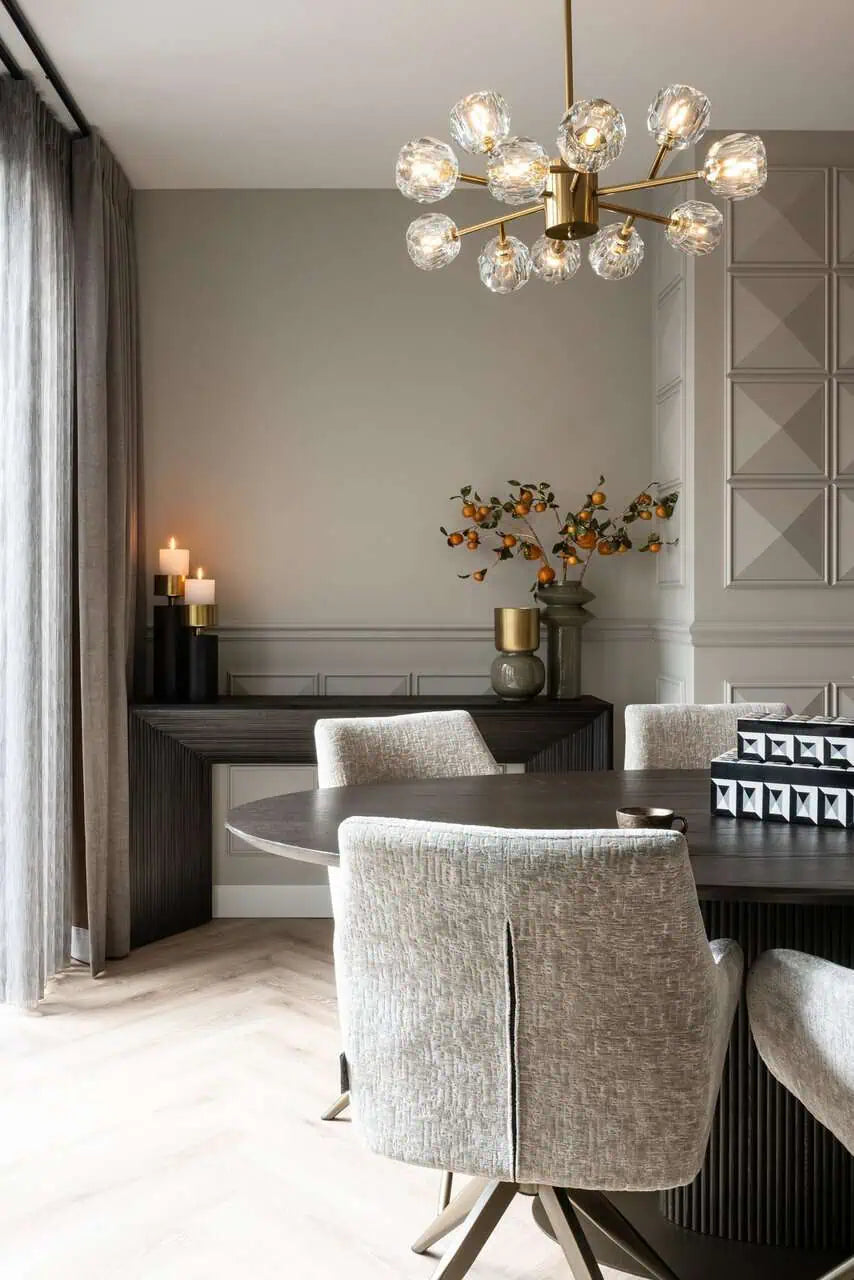 Konsole Gizen Richmond Interiors 81/160/35 cm melns/zelts - N1 Home