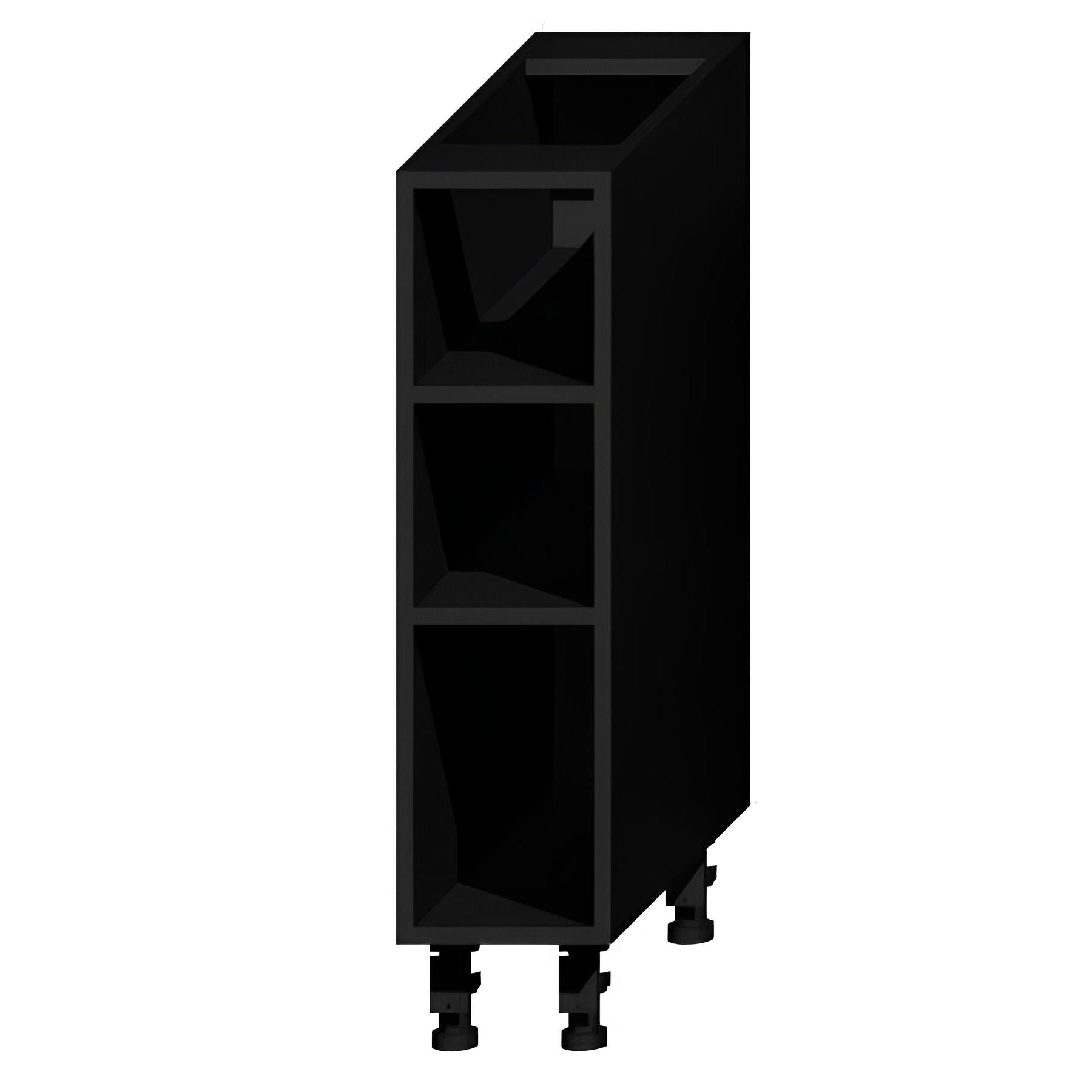 Virtuves skapis Aldo 20/44/60 cm melns - N1 Home