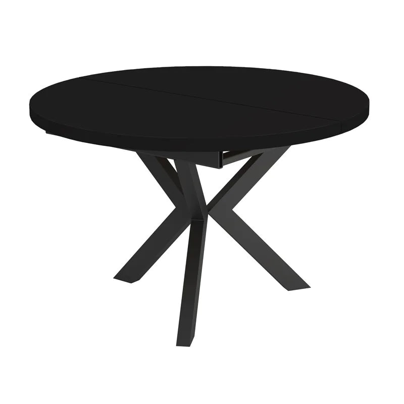 Galds Rona 100-138/76 cm melns molet - N1 Home