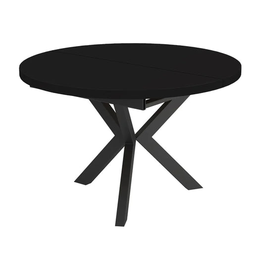 Galds Rona 100-138/76 cm melns molet - N1 Home