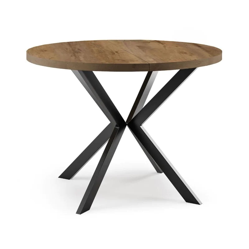 Galds Edd 90/166 cm Tumšais Lefkas ozols - N1 Home