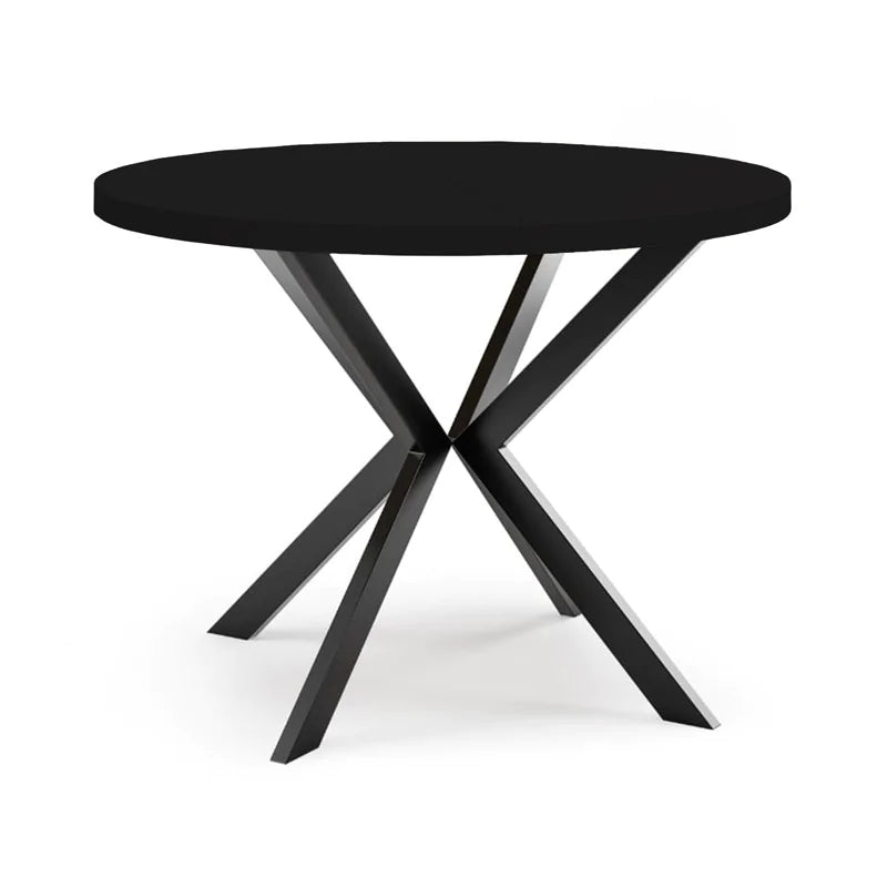 Galds Edd 90/166 cm melns Molet - N1 Home