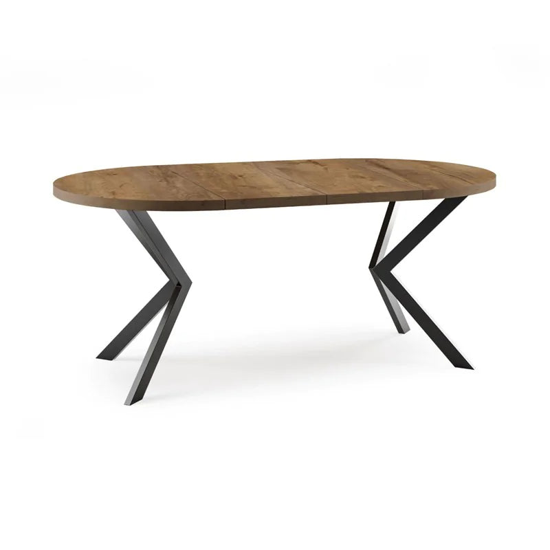 Galds Edd 90/166 cm Tumšais Lefkas ozols - N1 Home