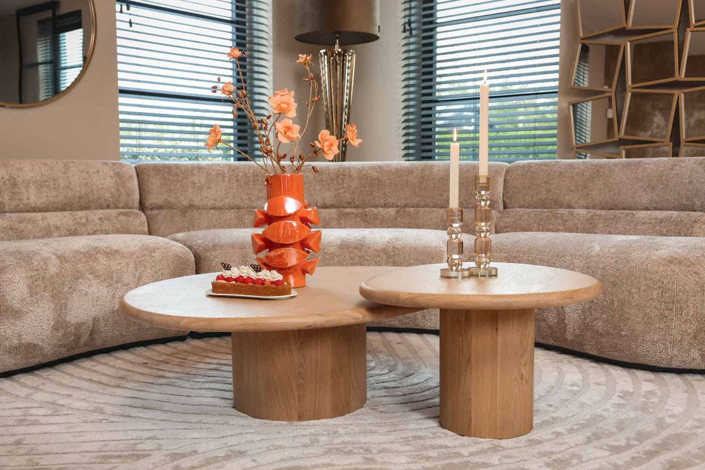 Kafijas galds Oakley (Set of 2) Richmond Interiors 114/40/90 cm ozols - N1 Home