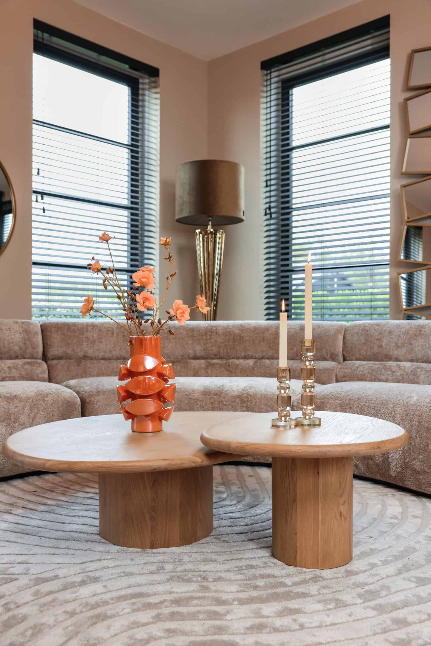 Kafijas galds Oakley (Set of 2) Richmond Interiors 114/40/90 cm ozols - N1 Home