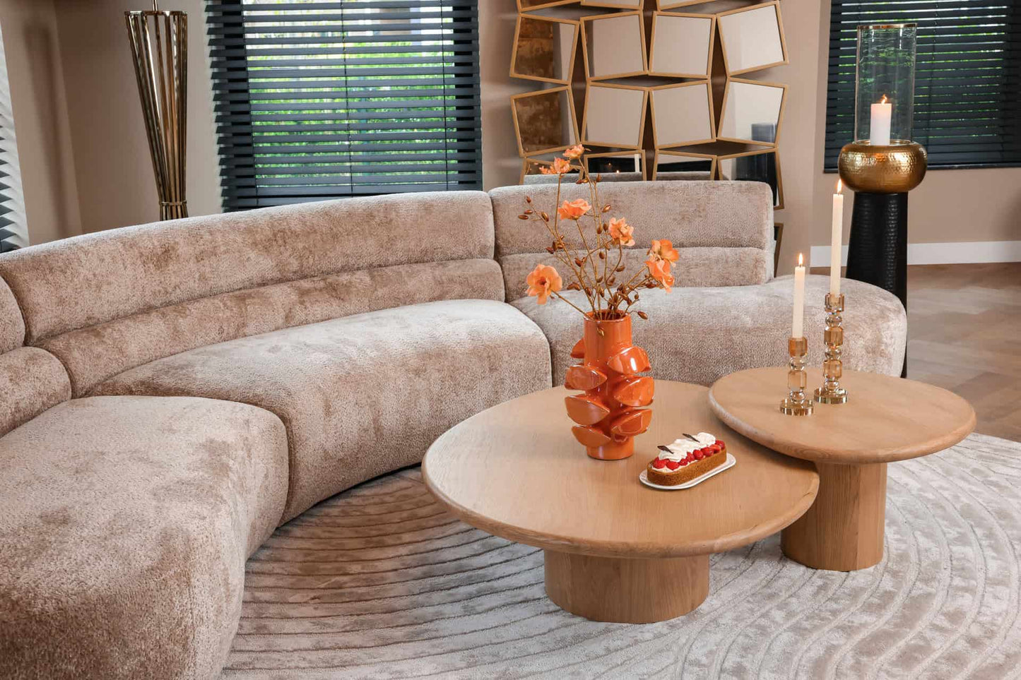 Kafijas galds Oakley (Set of 2) Richmond Interiors 114/40/90 cm ozols - N1 Home