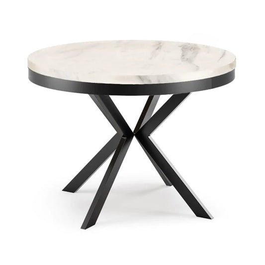 Galds Edd 90/166; 100/176; 120/196 cm balts marmurs - N1 Home