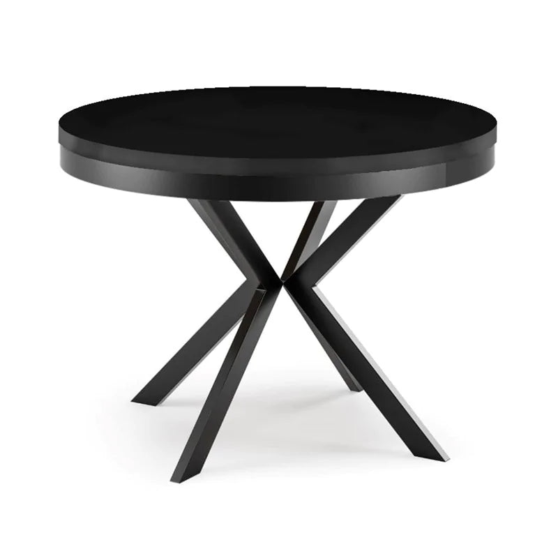 Galds Edd 90/166; 100/176; 120/196 cm melns Molet - N1 Home