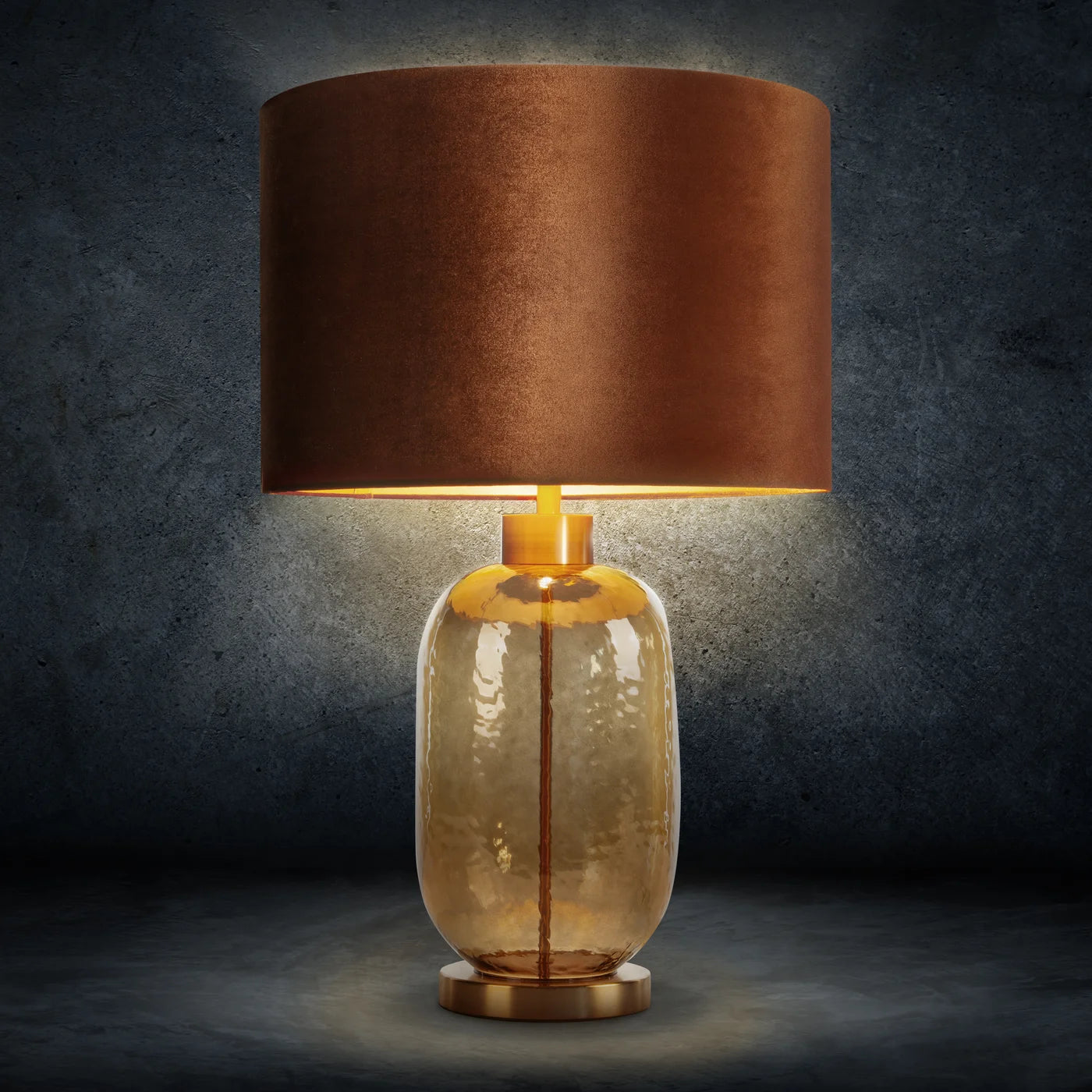 Galda lampa Nel 46 x 69 cm ķieģelis, zelts - N1 Home