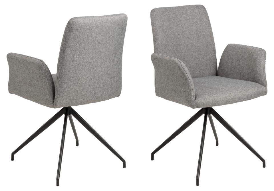 Krēsls Nay 59/59/88 cm gaiši pelēks - N1 Home