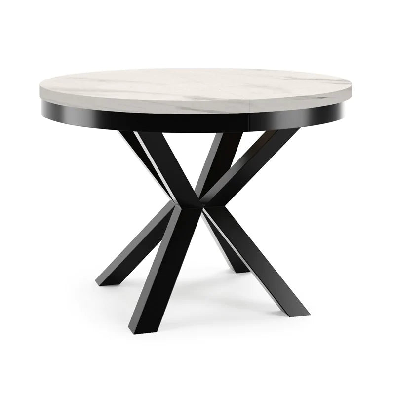 Galds Narv 100/176 cm balts marmors - N1 Home