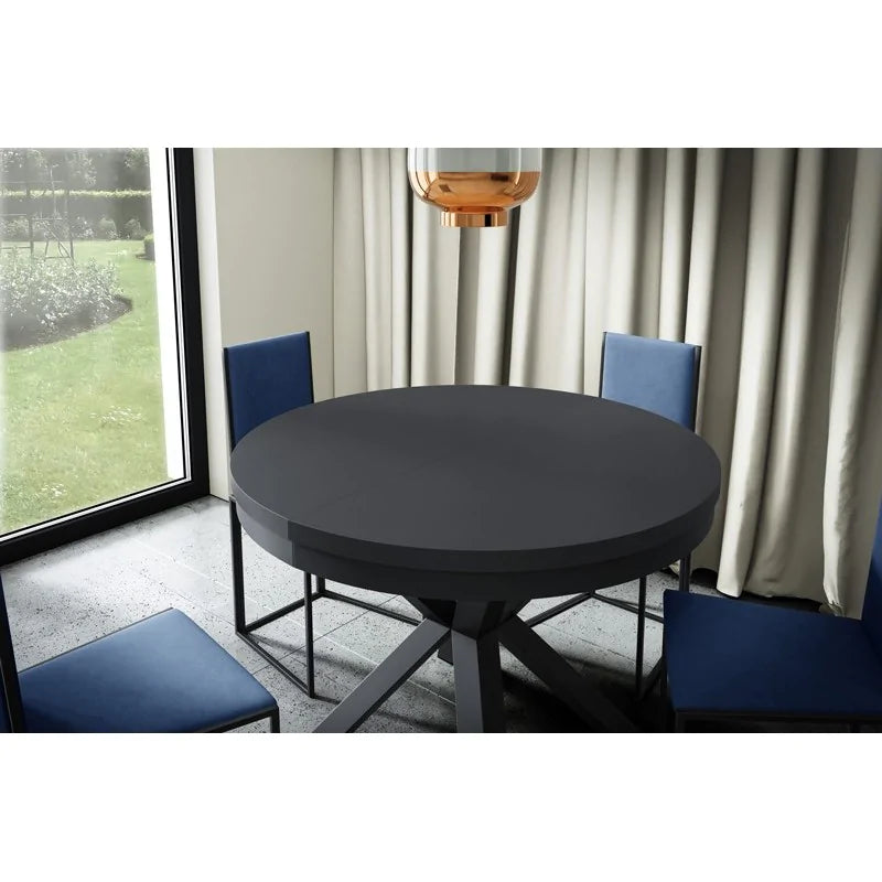 Galds Narv 100/176 cm melns Molet - N1 Home