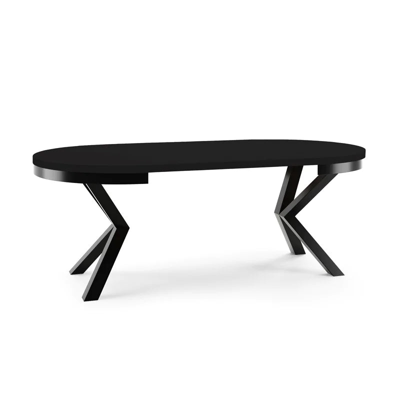 Galds Narv 100/176 cm melns Molet - N1 Home