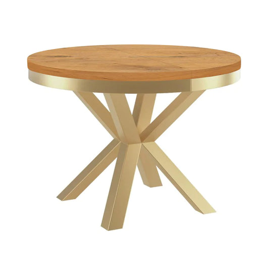 Galds Narv zelts 100/176 cm; 120/196 cm Lanselots ozols - N1 Home