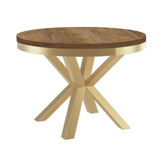 Galds Narv zelts 100/176 cm; 120/196 cm Tumšais Lefkas ozols - N1 Home