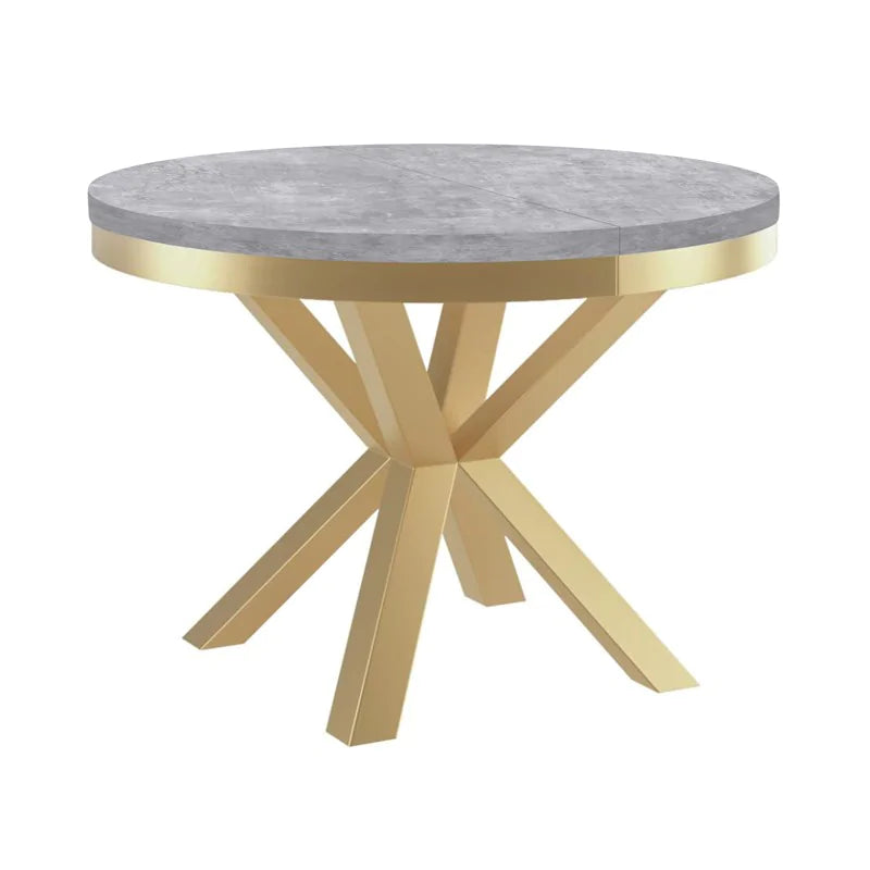 Galds Narv zelts 100/176 cm; 120/196 cm Bellato pelēks - N1 Home